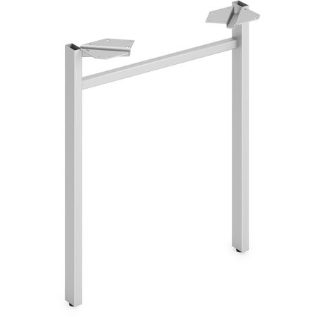 HON Leg, Straight, f/24"D Mod Worksurfaces, 24"W, Silver HONLPLLEG24USVR